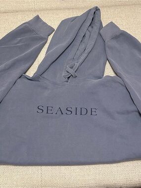 Women's SEASIDE Hoodie Sweatshirt in Slate Blue